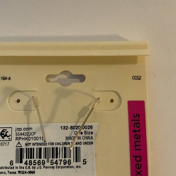 Bold Elements Mixed Metals Two Tone Gold Silver Drop Earrings Fashion Jewelry - Picture 3 of 6